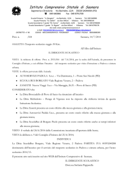 aggiudicazioni - Istituto Comprensivo Saonara