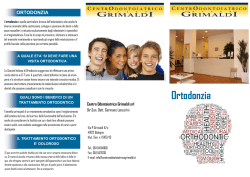 Informazioni Bambini ed Ortodonzia