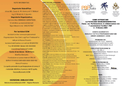 leggi il programma - FONDAZIONE UN PASSO INSIEME Onlus