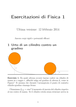 Esercitazioni di Fisica 1