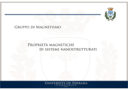 Materiali magnetici nanostrutturati