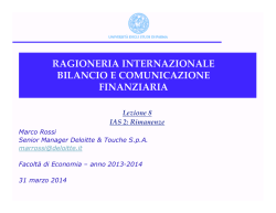 Lezione 8 - Ias 2 Rimanenze