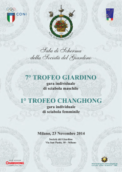Imp. Trofeo GIARDINO 2014