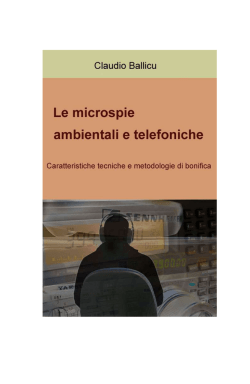Le microspie ambientali e telefoniche