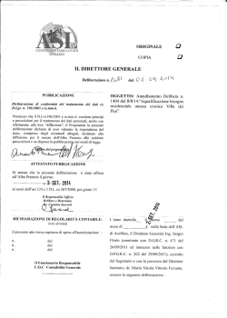 Delibera n 1481 del 02sett2014 Annullamento Delibera n 1404 del