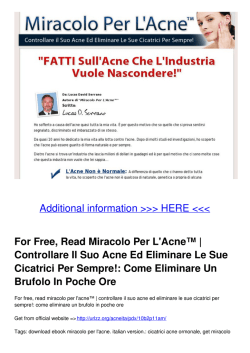 Controllare Il Suo Acne Ed Eliminare Le Sue Cicatrici Per Sempre!