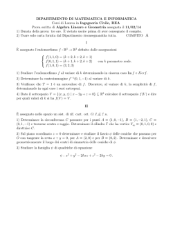 2014 - Dipartimento di Matematica e Informatica