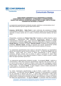 perini confermato alla presidenza di fedagri lombardia
