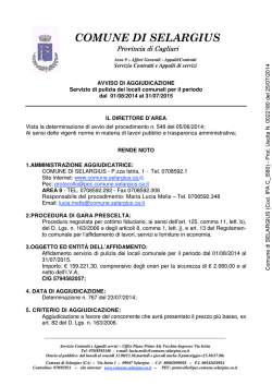 Comune di SELARGIUS (Cod. IPA C_I580)