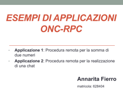 Applicazioni MAT e CHAT in ONC_RPC di Annarita Fierro.