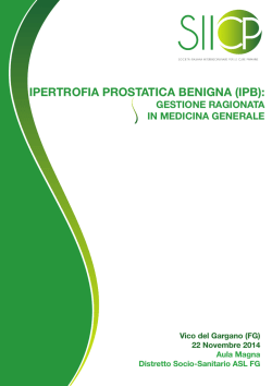 IPERTROFIA PROSTATICA BENIGNA (IPB):