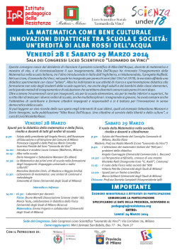 Programma del Convegno