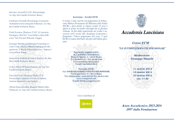 Programma - CEC Comunicazioni Eventi Congressi Srl