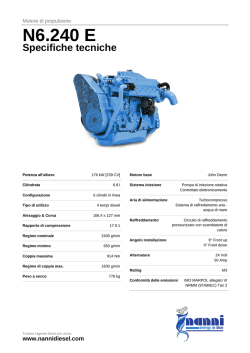 Nanni marine engine Brochure N6.240 E