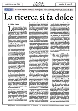 La ricerca si fa dolce