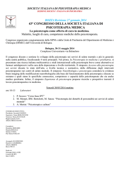 Download PDF - Societ&agrave; Italiana di Psicoterapia Medica