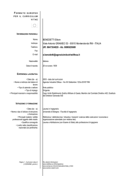 Benedetti Ettore - Ministero della Difesa