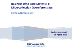 Business Data Base Statistici e Microcollection