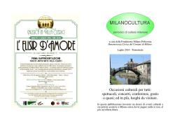 Luglio 2014 - Fondazione Milano Policroma