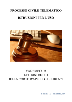 Vademecum distrettuale PCT 1.0