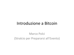 Introduzione a Bitcoin