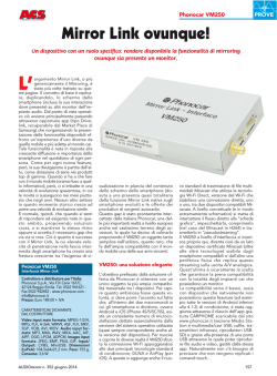 Mirror Link ovunque!