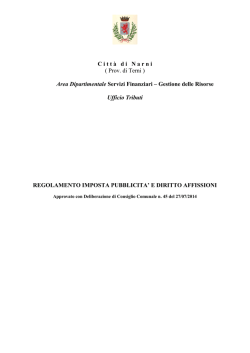 C i t t &agrave; d i   N a r n i ( Prov. di Terni ) Area