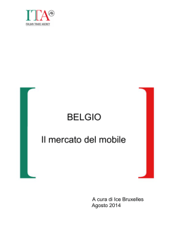BELGIO Il mercato del mobile
