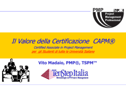 Il Valore della Certificazione CAPM