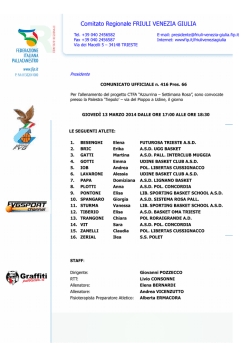 CU 416 Pres. 66 - Convocazione Azzurrina 13