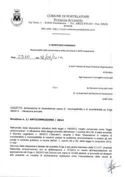 direttiva n. 1 - Gazzetta Amministrativa