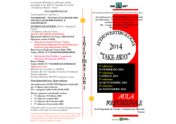locandina - take-away 2014 - Inf - Ospedale di Circolo e Fondazione