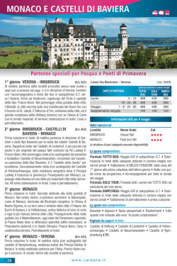 MONACO E CASTELLI DI BAVIERA