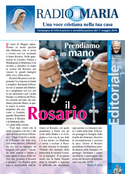Ed ito riale - Radio Maria