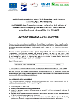 AVVISO DI SELEZIONE n. 8_Mobilita_2020a