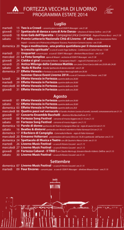 Programma Eventi - Autorit&agrave; Portuale di Livorno