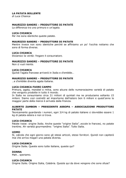 LA PATATA BOLLENTE di Luca Chianca MAURIZIO SANDRI