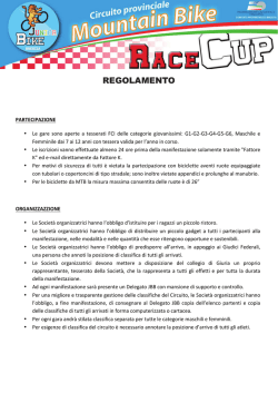 Regolamento - Junior Bike Brescia