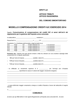 modello compensazione crediti iuc esercizio 2014