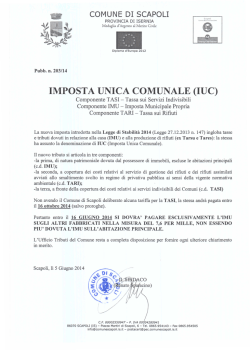 Avviso IUC - Comune di Scapoli