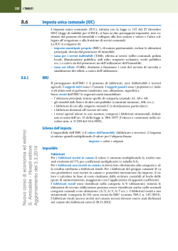 Imposta unica comunale (IUC) Nuovo corso di economia ed estimo