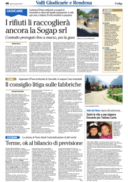 I rifiuti li raccoglier&agrave; ancora la Sogap srl