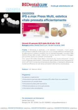 IPS e.max Press Multi, estetica vitale pressata