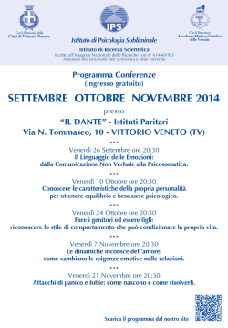 Impaginato IPS 2014_Vittorio_v3.ai - Istituto di Psicologia Subliminale