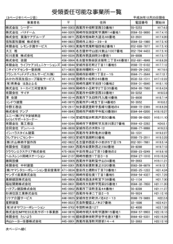 受領委任可能事業所一覧 [91KB pdfファイル]