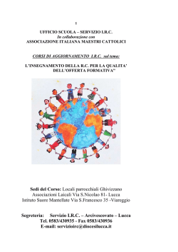 Leggi tutte le info - Arcidiocesi di Lucca