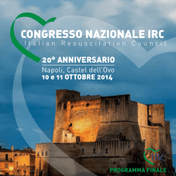Programma Finale Congresso Nazionale IRC 2014