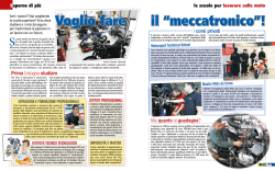 il &ldquo;meccatronico&rdquo;! Voglio fare