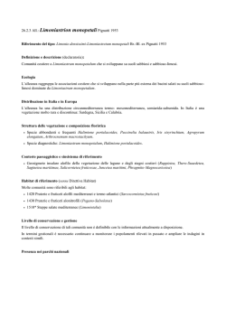 26.2.3 Limoniastrion monopetali - prodromo della vegetazione d