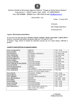 ricevimento pomeridiano_marzo_aprile 2014